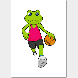 Frog Basketball player Basketball Posters and Art